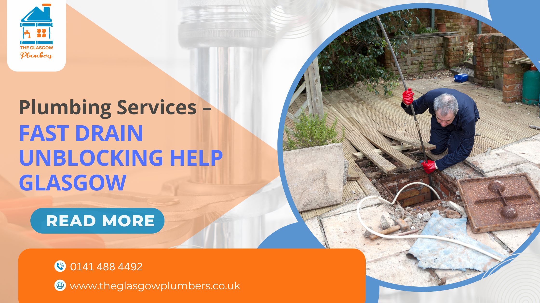 Plumbing Services – Fast Drain Unblocking Help Glasgow